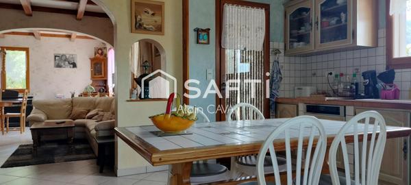 Maison de 134m2 (105 m2 loi carrez) sur 1159 m2 de terrain