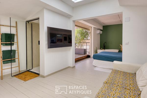 Superbe loft au calme en hyper centre avec piscine