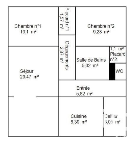 Appartement 3 pièces de 81 m² à Rezé (44400)