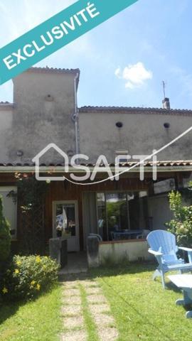 Maison en pierre 130m2, 3chambres, jardin, garage