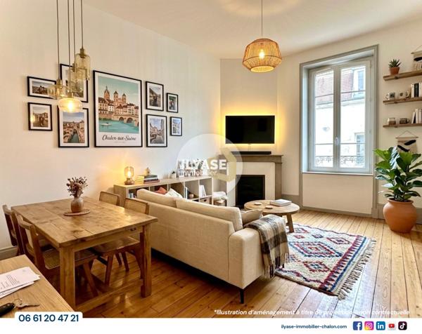 Chalon-sur-Saône (71100) Appartement T2 | Centre-ville | 45m²