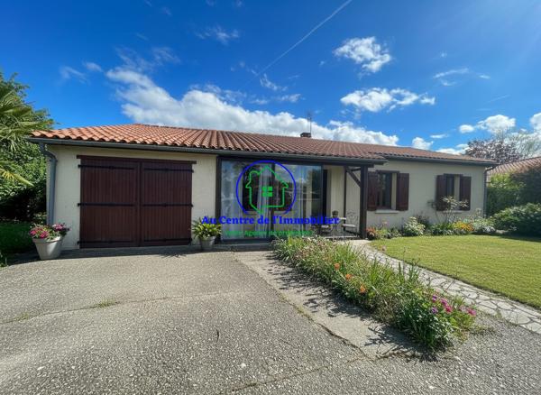 A vendre maison de plain pied avec jardin et garage