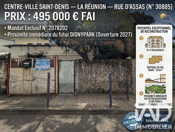 Terrain à vendre 333 m² Saint-Denis