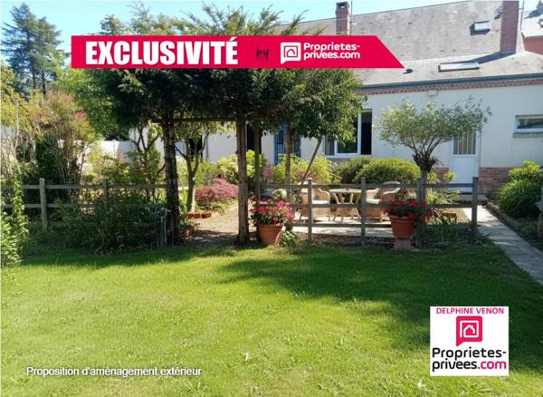 Exclusivité - Maison de ville dans l'hyper centre  de Chateauneuf  sur Loire avec garage et  terrain de 500 m²