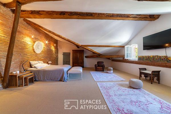 Maison XVIIIe siècle rénovée au coeur de Rouffiac-Tolosan