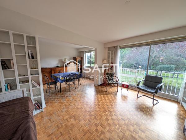 Grand F3 67M² traversant agencé en F2