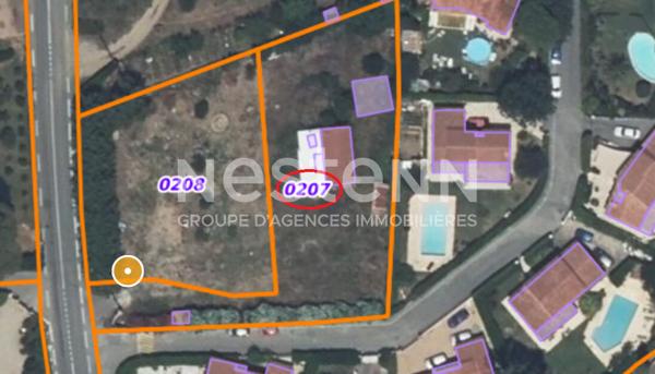 Mougins - 1525 m² -Terrain plat constructible