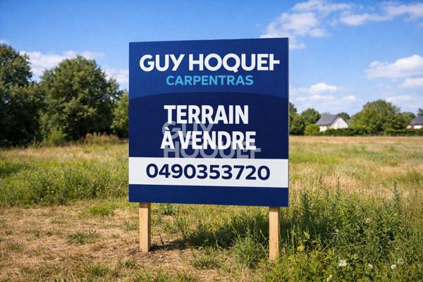 Terrain Carpentras 800 m² - Viabilisé - Libre constructeur