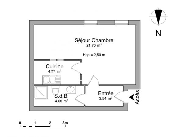 Location Studio 34.81 m² - 14 AVENUE DE FRANCE Sarrebourg 57400