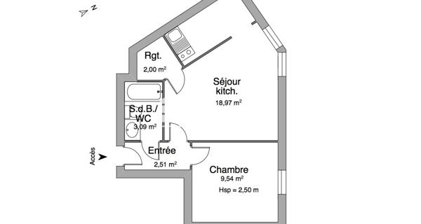 Location Appartement 2 pièces 36.11 m² - Limoges 87000