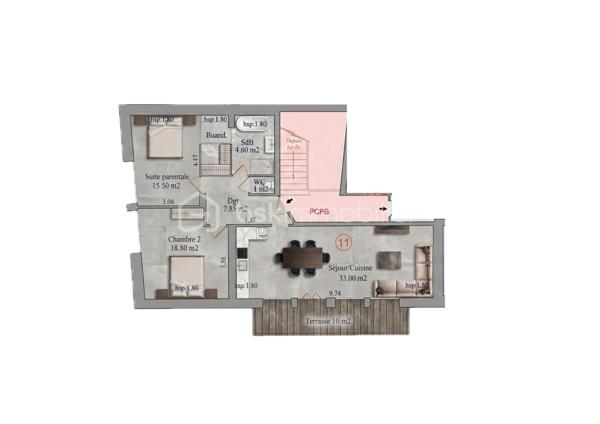 Appartement T3 en plateau à aménager – Dans une copropriété entièrement rénovée

Donnez vie à votre projet en créant un intérieur qui vous ressemble, tout en bénéficiant de la sécurité et du confort d'un ensemble immobilier entièrement rénové.

Nous vous proposons ce T3 vendu en plateau à aménager, situé au sein d'une copropriété ayant fait l'objet d'une rénovation complète. Les travaux de l'immeuble sont entièrement réalisés : toiture, isolation thermique par l'extérieur, façades, menuiseries extérieures, parties communes, réseaux et aménagements extérieurs. Les matériaux utilisés sont de première qualité, bardage bois mélèze thermo-chauffé type Arc Alpin, terrasse bois massif douglas, porte d'entrée bois massif en vieux bois style chalet de montagne...

Il ne vous reste plus qu'à imaginer et réaliser les aménagements privatifs selon vos envies, vos besoins et votre budget.

L'appartement offre une belle pièce de vie ouverte sur une terrasse exposée plein Sud, bénéficiant d'une vue dégagée sur la Mauselaine et les forêts vosgiennes. Il comprend également deux grandes chambres, offrant chacune la possibilité d'intégrer un dressing, ainsi qu'un espace destiné à accueillir une salle de bains et un WC.

Afin de vous accompagner dans votre projet, nous avons réalisé une étude complète d'aménagement intérieur basée sur les visuels présentés dans l'annonce. Celle-ci prévoit une prestation haut de gamme comprenant notamment :

chauffage par pompe à chaleur air/air ;
revêtement de sol en carrelage grès cérame ;
création d'au moins un mur en bois vieilli dans chaque pièce pour une ambiance chaleureuse inspirée des chalets de montagne ;
rénovation complète de l'installation électrique ;
réalisation des sanitaires ;
finition des murs et plafonds.

Une pré-étude chiffrée des travaux est disponible sur simple demande. Si vous le souhaitez, nous pouvons également vous mettre en relation avec notre partenaire, qui assurera la programmation, la coordination et le suivi des travaux avec des entreprises locales reconnues.

Prix : 153 000 € – Honoraires à la charge du vendeur. Possibilité d'acheter des places de parking privative pour 3500 €/unité.

Une opportunité rare d'acquérir un appartement au sein d'un immeuble entièrement rénové, tout en conservant la liberté de concevoir un intérieur à votre image. Profitez des avantages d'un bâtiment remis à neuf et personnalisez votre futur logement sans les aléas d'une rénovation lourde.
