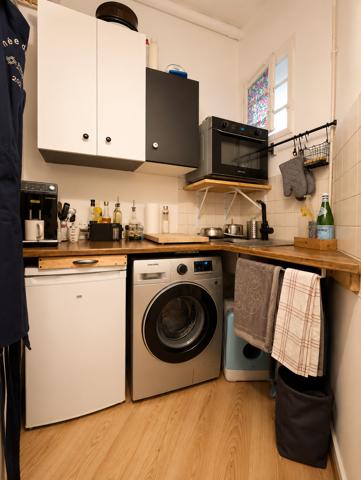 Studio 18,34 m² — Quartier Latin — Immeuble Haussmannien — Cave Paris (75005)