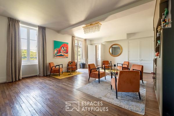 Maison de Maître et sa maison d’amis dans son écrin de verdure proche de Périgueux.