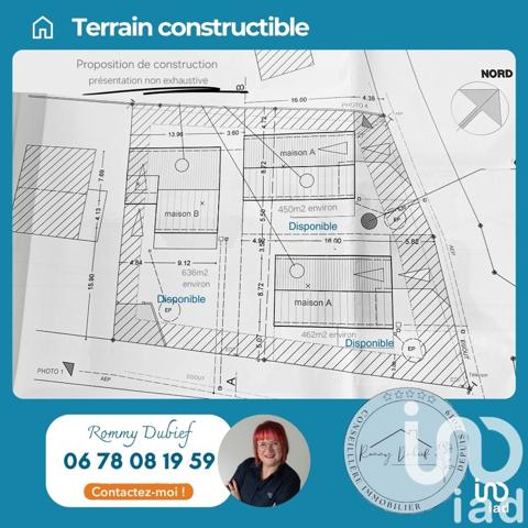 Terrain à vendre 450 m² Saint-Alban-d'Ay