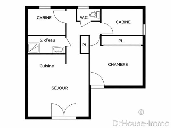 Maison à vendre 4 pièces de 37 m²