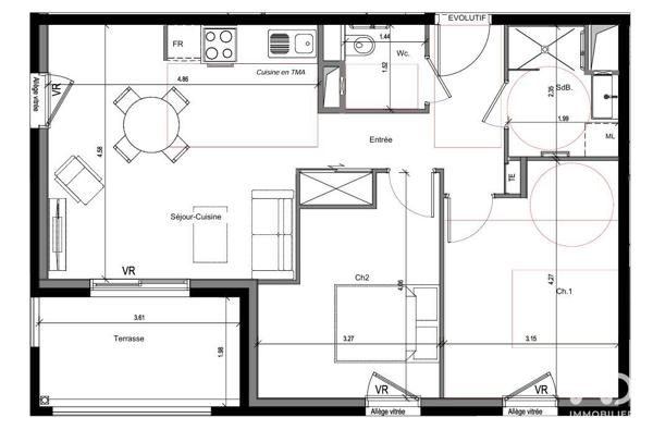 Appartement (neuf) à vendre 3 pièces 58 m² Clermont-Ferrand