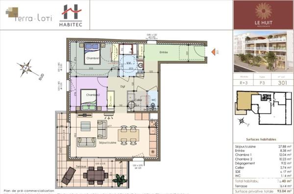 Appartement (neuf) à vendre 3 pièces 76 m² Nîmes