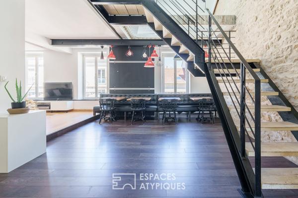 Duplex de caractère sous les toits en coeur de ville