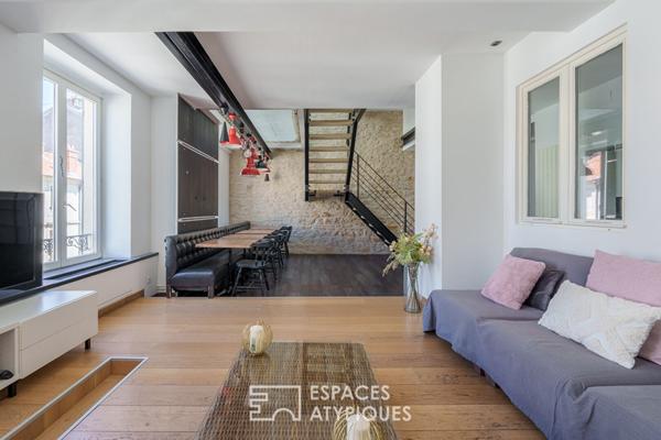 Duplex de caractère sous les toits en coeur de ville