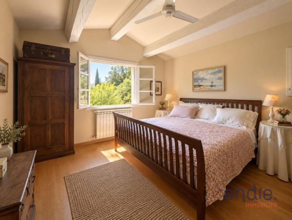 Flayosc - Propriété de charme, 5 chambres, piscine, dépendances - Vue panoramique.