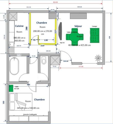 T2 bis meublé à l’année Hypercentre La Rochelle
