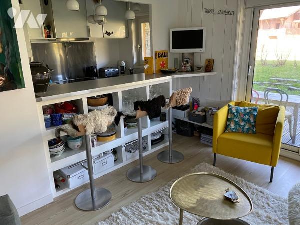 Centre village salon/séjour terrasse cuisine 2 chambres 2 salle de bain/wc caves placards à skis