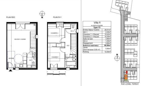 Maison traditionnelle à vendre, 3 pièces - Merignac 33700