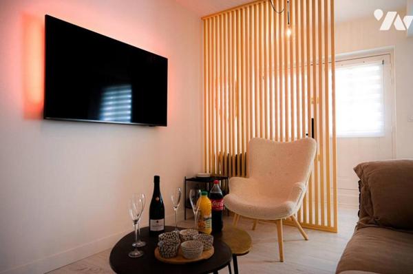 Bel appartement F3 de 80m² en hyper centre avec jacuzzi et sauna