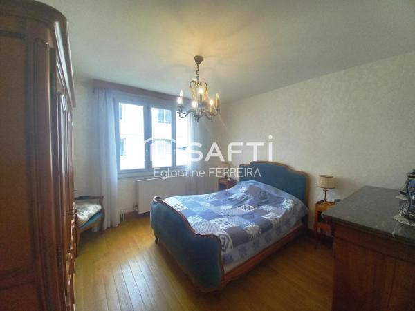 CHATEAUROUX, APPARTEMENT T3 AVEC BALCON, GARAGE ET CAVE