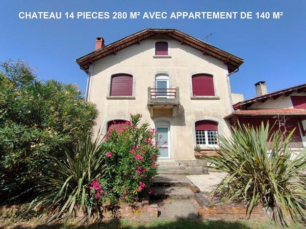 PROPRIETE : CHATEAU + BUREAUX + CHAIS + BATIMENTS + 3600 M² DE TERRAIN