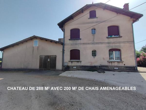 PROPRIETE : CHATEAU + BUREAUX + CHAIS + BATIMENTS + 3600 M² DE TERRAIN