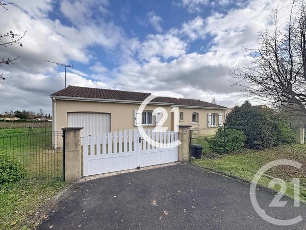 Maison à vendre  4 pièces - 80 m2 LOUZAC ST ANDRE - 16