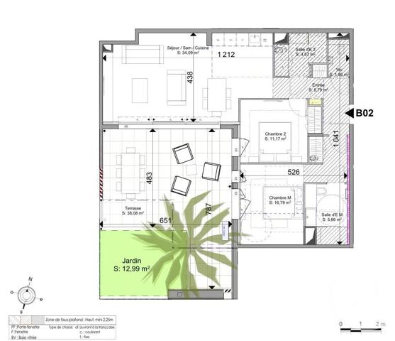 Appartement F3 à vendre  3 pièces - 79,93 m 2   STE MAXIME  - 83