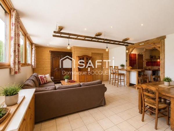 Rare à Villard-de-Lans – Appartement de 154 m² avec terrasse de 300 m² dans un chalet de montagne, à 5 mn du centre.