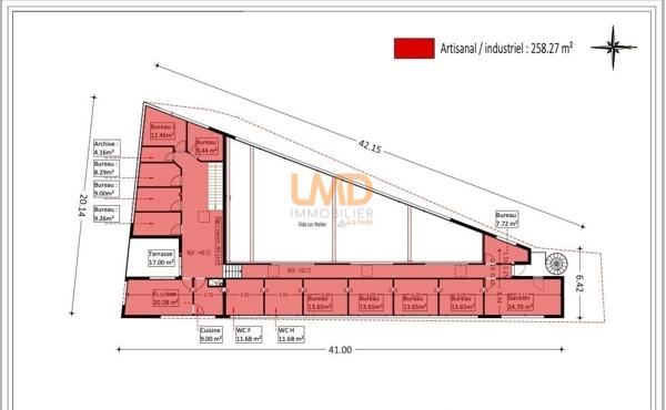 Terrain à bâtir 3 050 m² — zone d'activités — La Motte (83920)