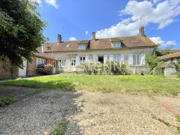 A vendre - Chaumont-En-Vexin longère de 100 m² habitables / 3 chambres / garage / cave / jardin
