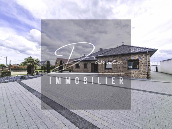 Maison individuelle haut de gamme plain-pied 214 m² avec sous-sol aménagé et vue campagne à avesnes-le-sec