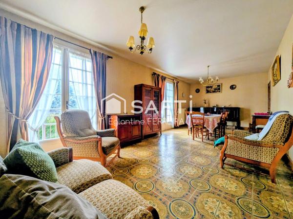 ISSOUDUN, PAVILLON T4 AVEC SOUS-SOL ET JARDIN