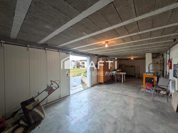 ISSOUDUN, PAVILLON T4 AVEC SOUS-SOL ET JARDIN