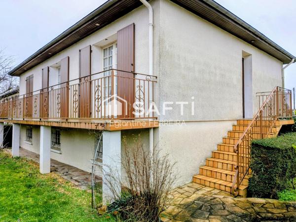 ISSOUDUN, PAVILLON T4 AVEC SOUS-SOL ET JARDIN