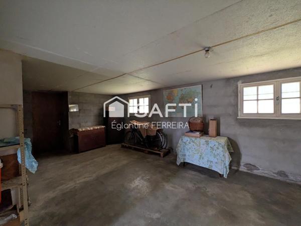 ISSOUDUN, PAVILLON T4 AVEC SOUS-SOL ET JARDIN