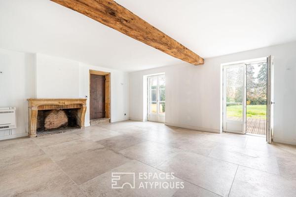 Maison de caractère rénovée grand jardin au sein d’une propriété du XIXe siècle