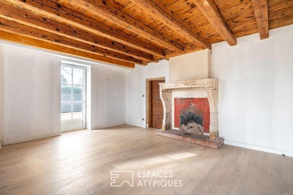 Maison de caractère rénovée grand jardin au sein d’une propriété du XIXe siècle