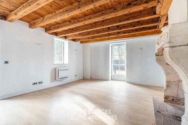 Maison de caractère rénovée grand jardin au sein d’une propriété du XIXe siècle