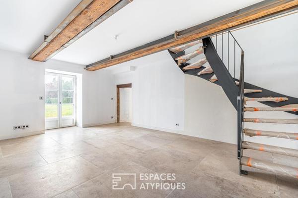 Maison de caractère rénovée grand jardin au sein d’une propriété du XIXe siècle