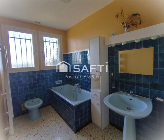 Maison de 1970,130m² sur un terrain de 1125m²