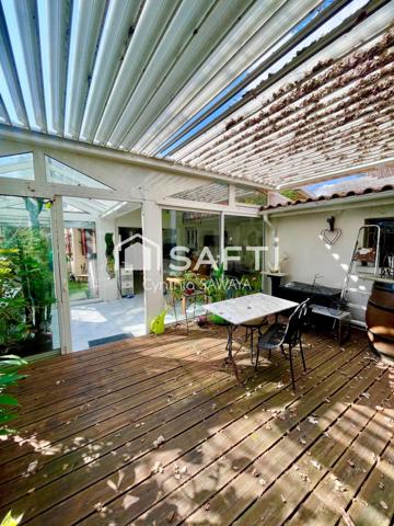 Maison T3 avec belle terrasse verdoyante de 27 m2 et place de parking dans garage