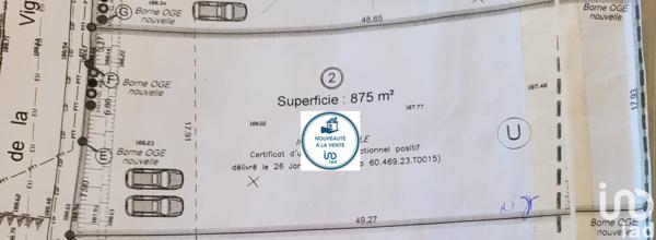 Terrain à vendre 875 m² Novillers