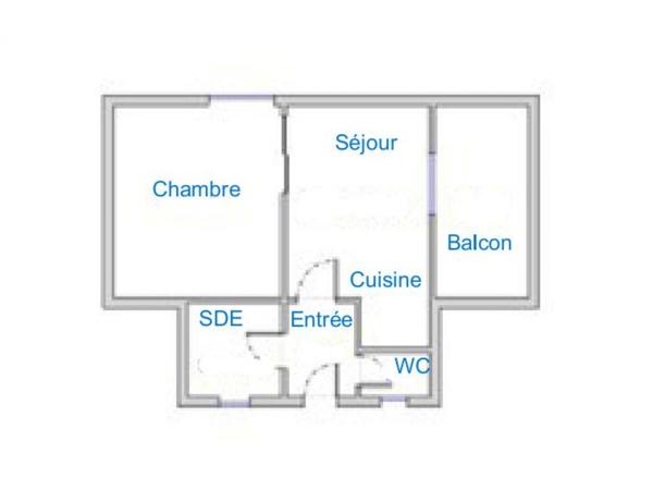 Studio à vendre 23,42 m² Cazaubon