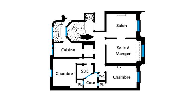 Appartement 4 pièces - 90 m² Bien prestige